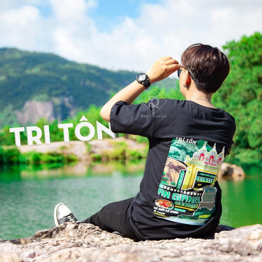 Áo thun Local Brand unisex in hình An Giang chất liệu cotton dày dặn - Duky Store