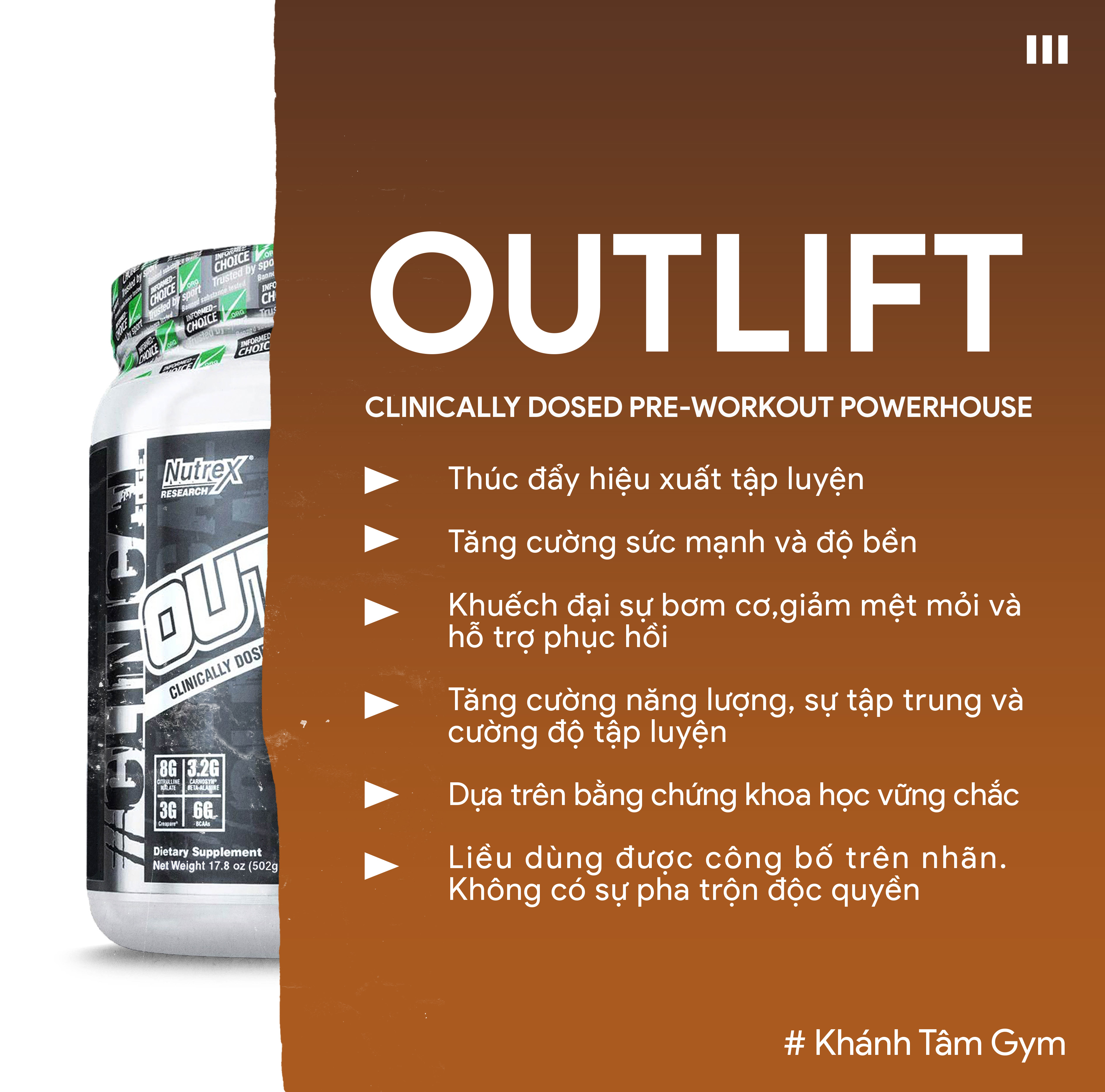 Tăng sức mạnh & Sức bền - Pre-Workout Outlift từ Nuttrex - 20 Liều dùng - Hỗ trợ tập luyện, Tăng năng lượng trước tập, Citrulline, BCAA, Creatine, Beta-Alanine, Taurine