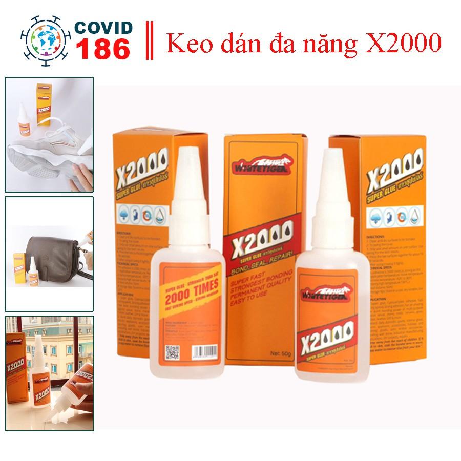 Keo dán x2000 siêu dính, keo dán đa năng dán tất cả vật liệu bằng gỗ, thủy tinh, dán nhựa an toàn với da tay (Dạng nước)