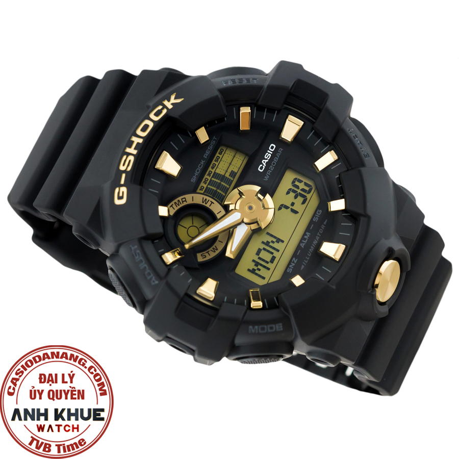 Đồng hồ nam dây nhựa Casio G-Shock chính hãng GA-710B-1A9DR (53mm)