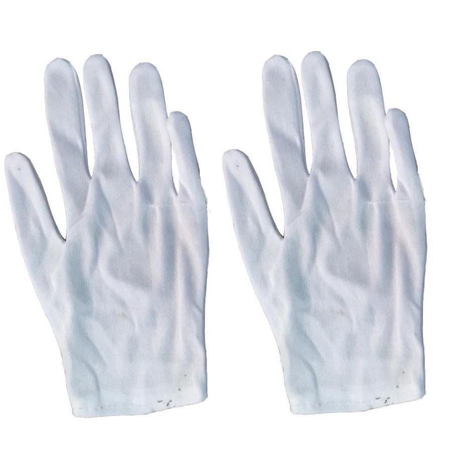 Combo 20 Đôi Găng Tay Vải Cotton màu trắng được sử dụng để bao tay bảo vệ, duyệt binh, công nghiệp