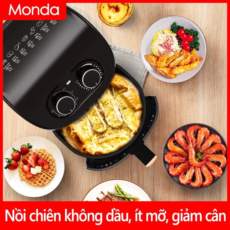 Nồi chiên không dầu MONDA 3.5L nồi điện nồi chiên rán không dầu không khói tốt cho sức khỏe EP135* vinhthuan.shop