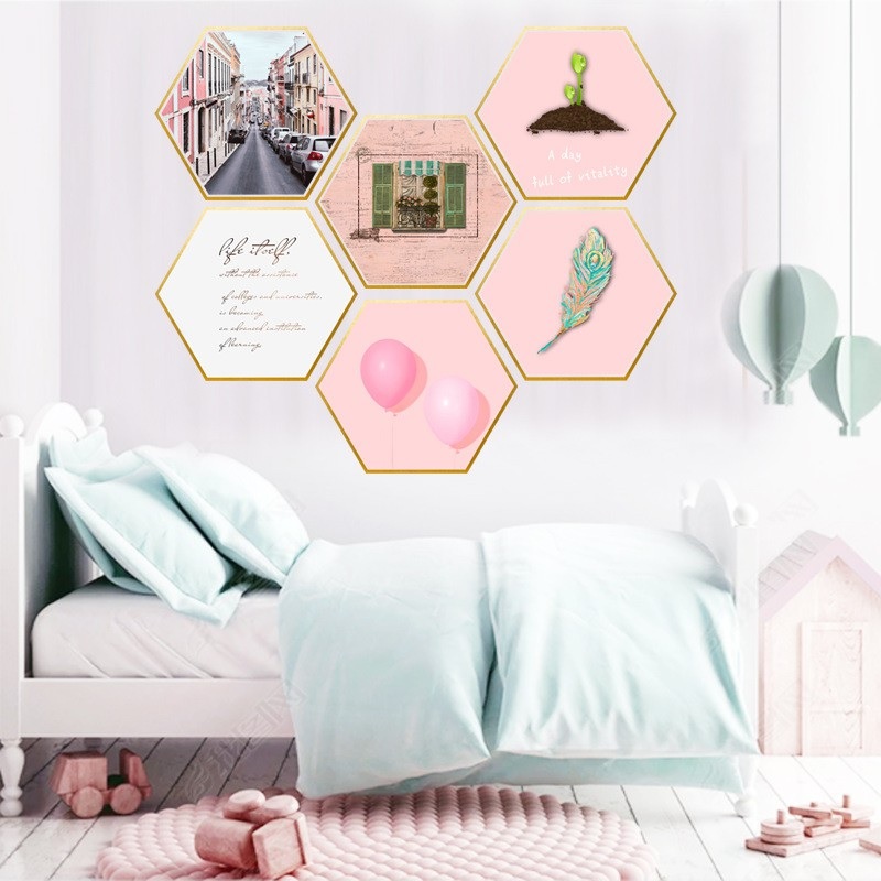 ROGTZ Bộ 06 Hình Khung Ảnh Decal Dán Trang Trí Dán Tường - Hàng Nhập Khẩu