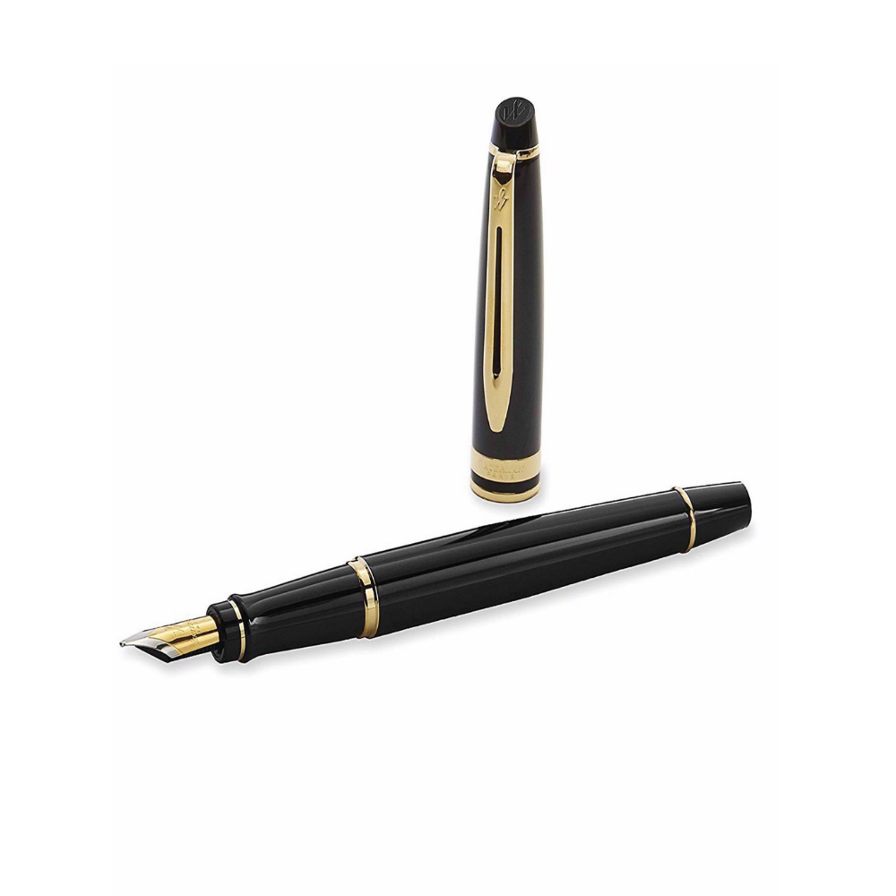 Bút Ký Bút Máy Waterman Expert Black Kèm Túi Giftset Cao Cấp , Dành Cho Doanh Nhân Khẳng Định Đẳng Cấp Cá Nhân