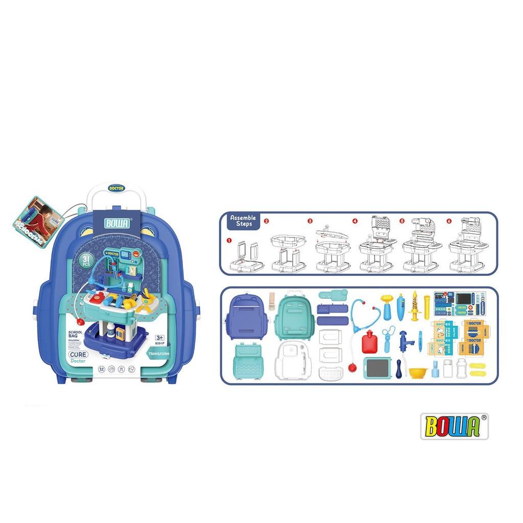 Đồ Chơi Bác Sĩ Cho Bé Từ 3 Tuổi , không dùng pin Bowa 8391P