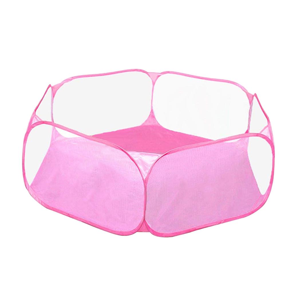 3Pcs Breathable Foldable Small Pet Playpen Cage Tent Fence for Reptiles