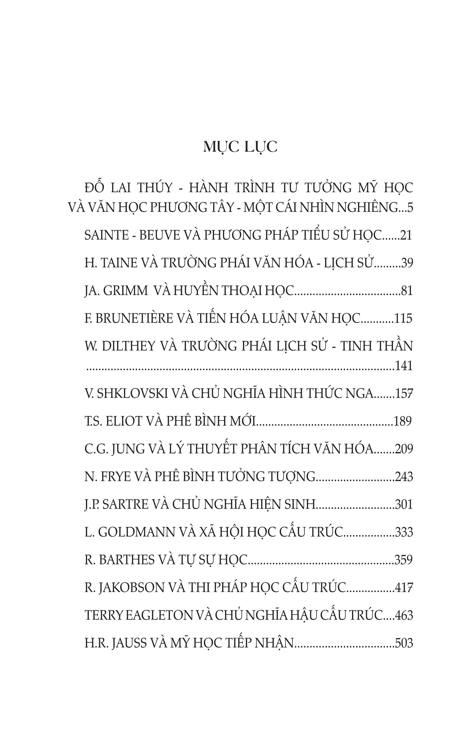 Các Lý Thuyết Và Phương Pháp Văn Học