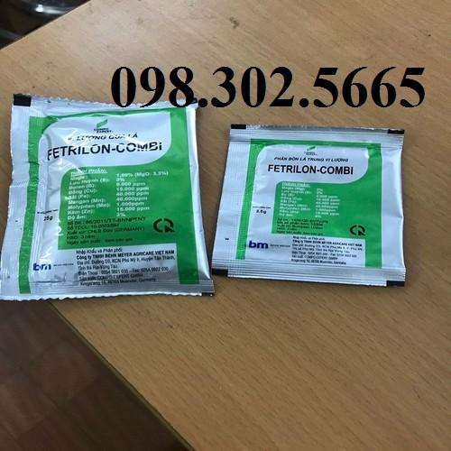 5 gói Phân bón lá trung vi lượng nhập khẩu cao cấp FETRILON COMBI gói 2.5g