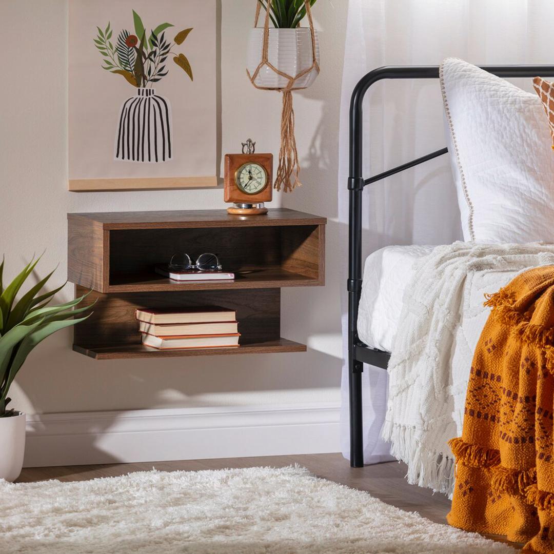 Tủ gỗ đầu giường hiện đại SMLIFE Nicola | Gỗ MDF dày 17mm chống ẩm | D55xR30xC35cm