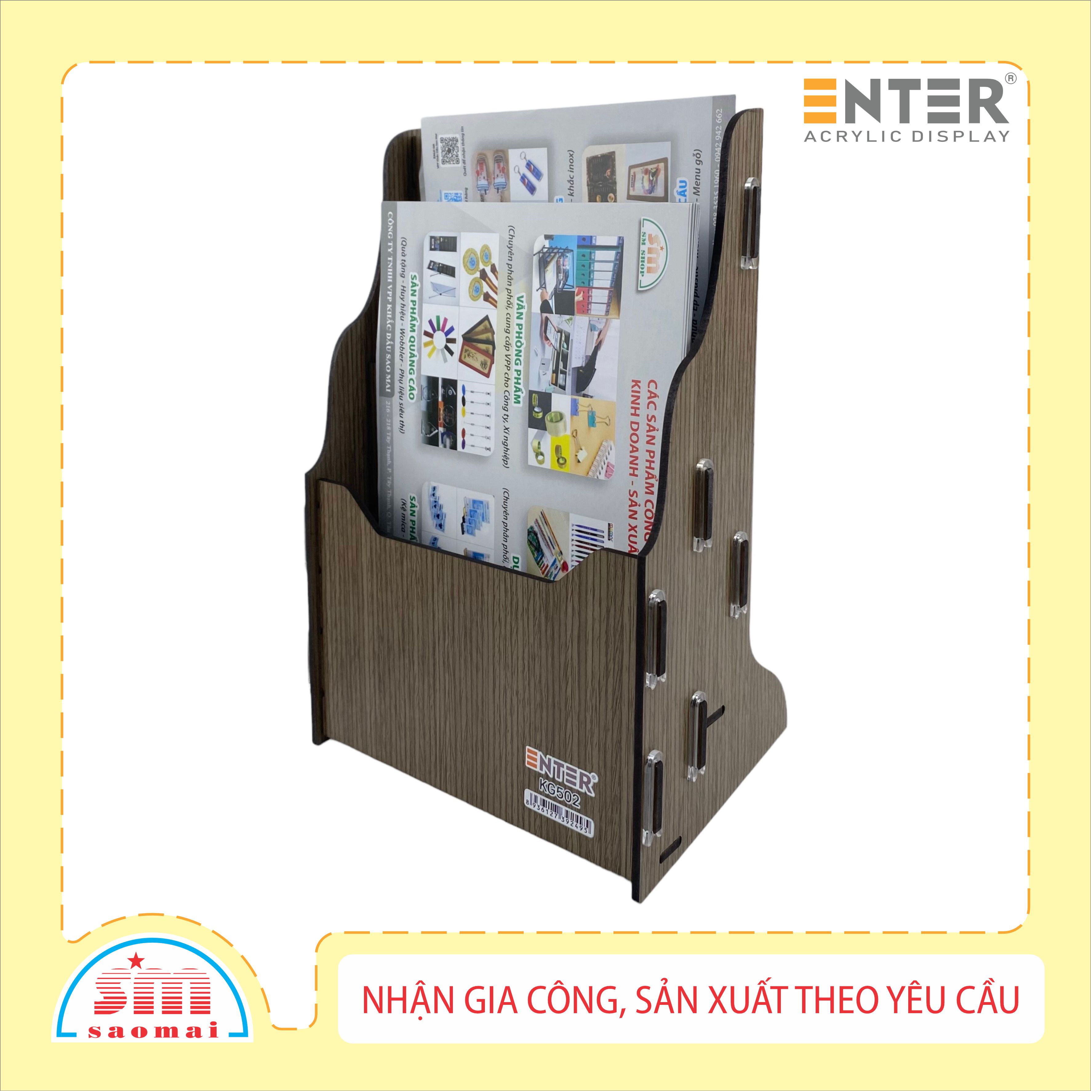 Kệ gỗ 2 ngăn Enter KG502 A5 lắp ráp