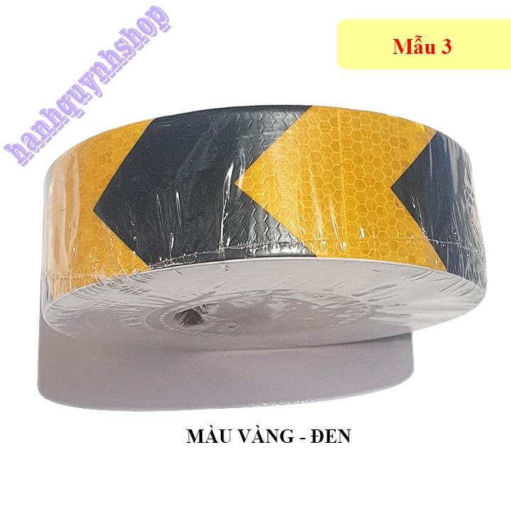 10M Băng Dính Decal Phản Quang Dán Sườn Ô Tô Hình Mũi Tên Bản Rộng 5cm