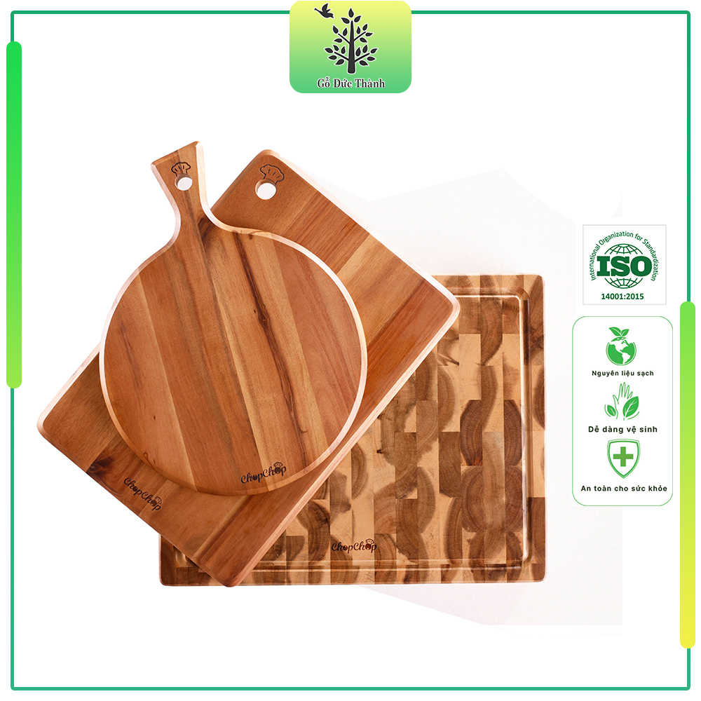 Combo Bộ 3 Thớt Đủ Đầy Chopchop - 05971 - 15971 - Gỗ Tràm