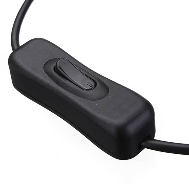 5 Cái Cáp nội tuyến nguồn DC cao cấp có công tắc bật/tắt, công tắc giắc cắm DC Công tắc kết nối bộ chuyển đổi DC từ nam sang nữ, cho dải đèn LED, camera quan sát
