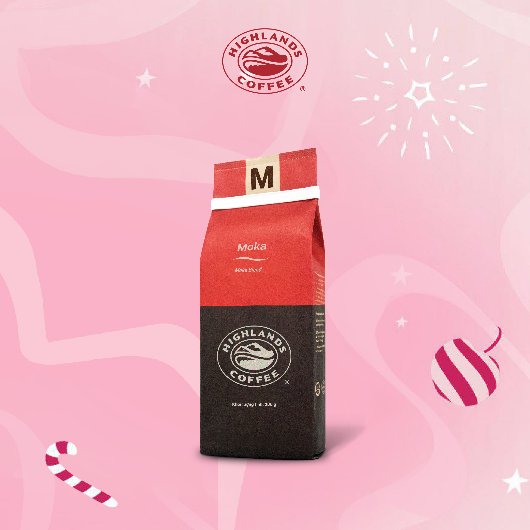 Cà Phê Rang Xay Moka Highlands Coffee (200g)