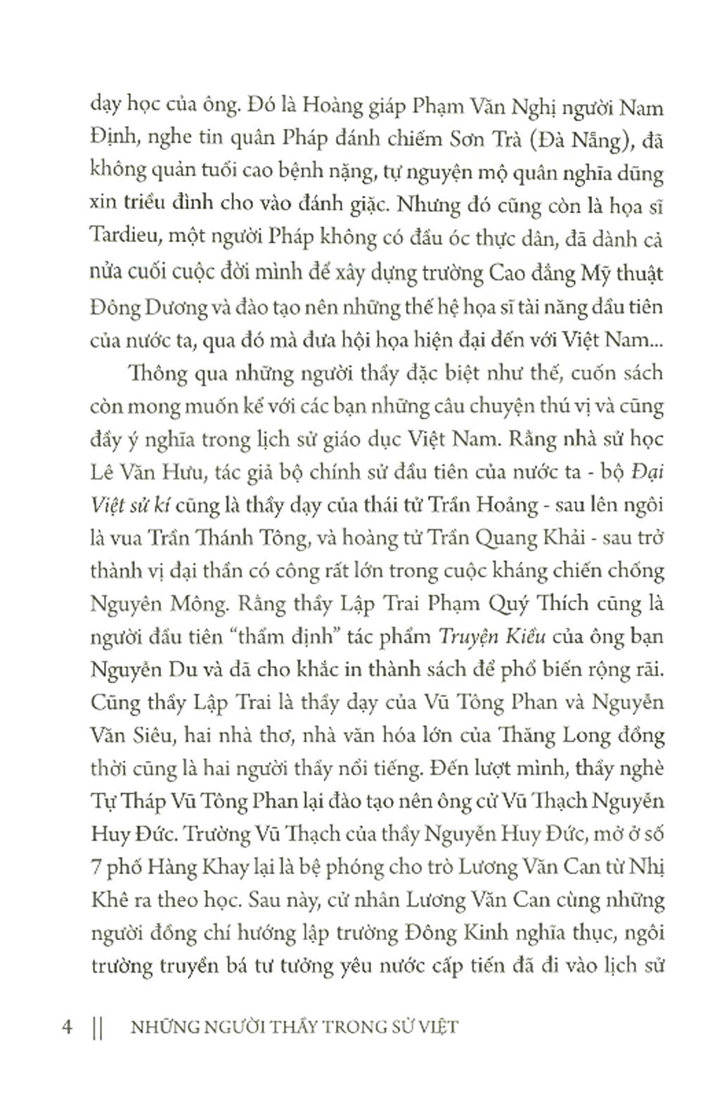 Những Người Thầy Trong Sử Việt - Tập 1
