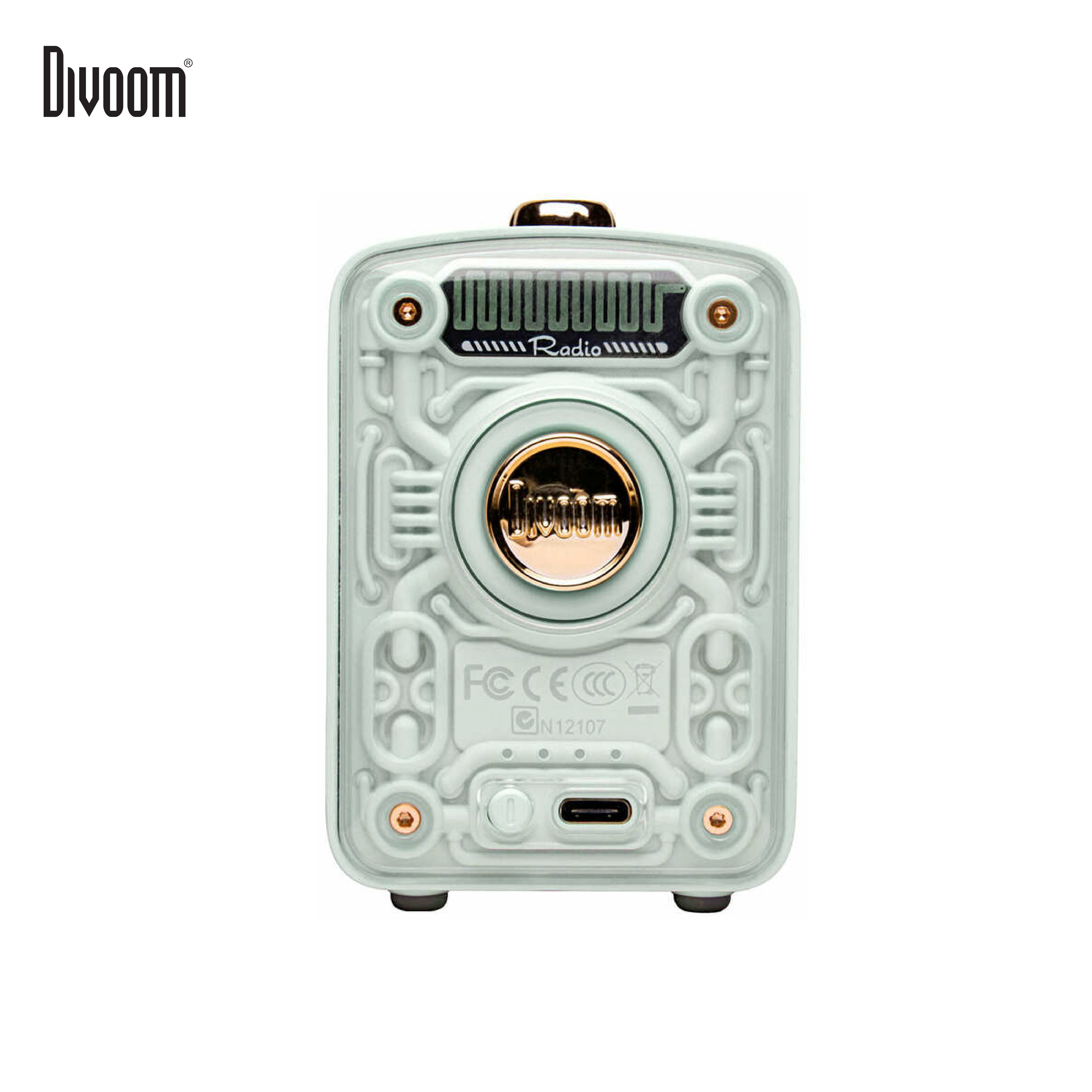 Loa Bluetooth Divoom Fairy-Ok công suất 10W kết hợp micro karaoke đa năng - Hàng chính hãng