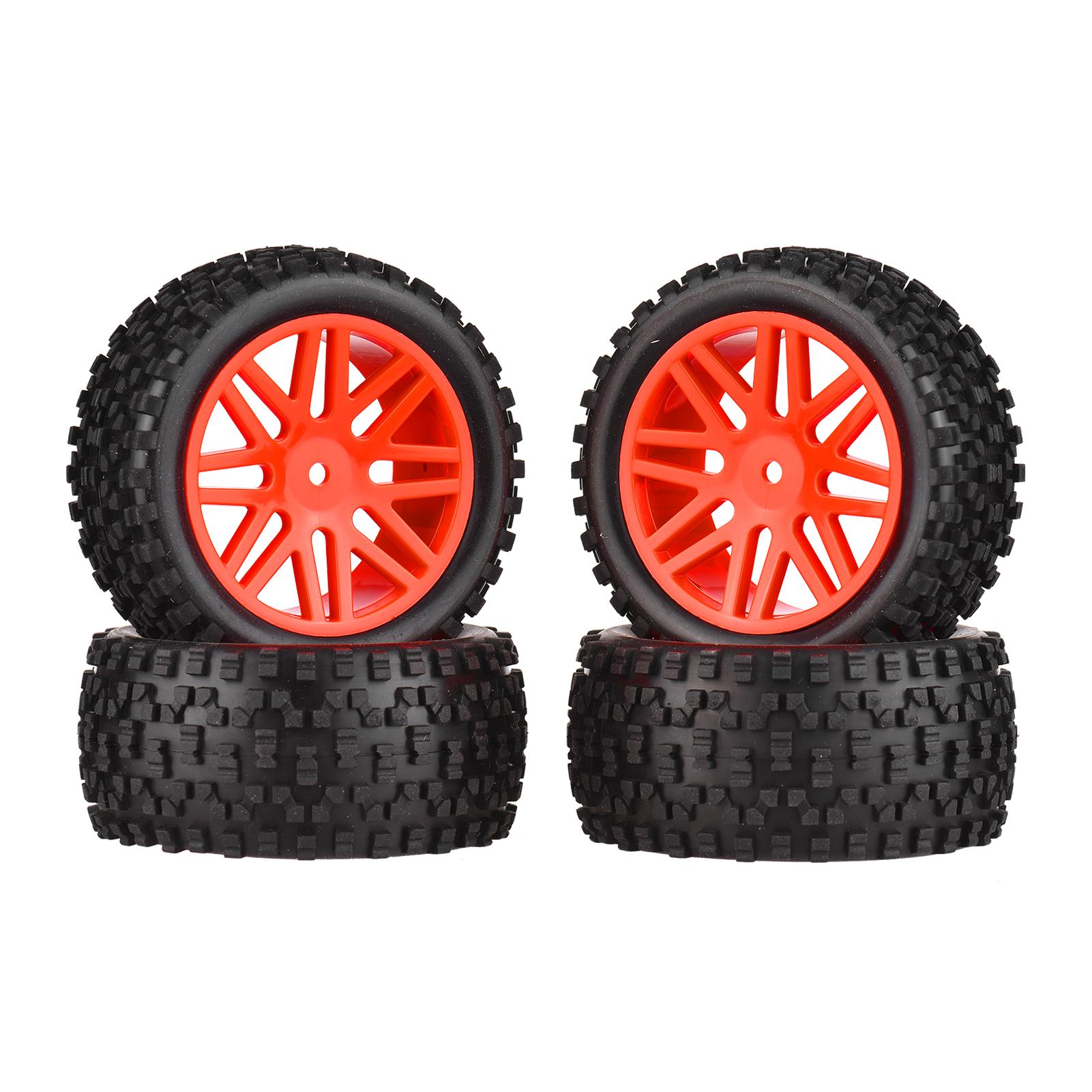 4 Vành Bánh Xe 85Mm Và Lốp Cao Su Cho Xe RC Tỷ Lệ 1:10 Tự Làm Ngoài Đường Đua Lốp Xe Ô Tô 4WD Leo Xe Sở Thích RC Lốp Xe Ô Tô Phụ Kiện