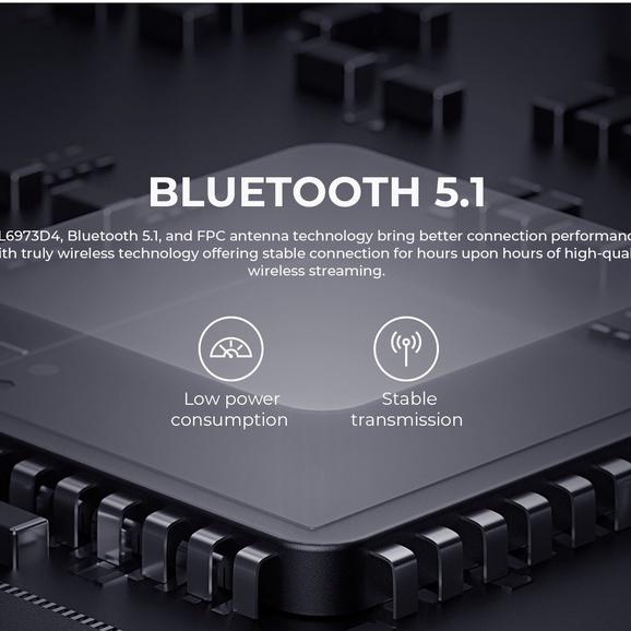 Tai Nghe Bluetooth TWS HAVIT TW960, BT 5.1, Độ Trễ Thấp, Kháng Nước IPX4, Nghe Đến 16H (Đen) - Hàng Chính Hãng