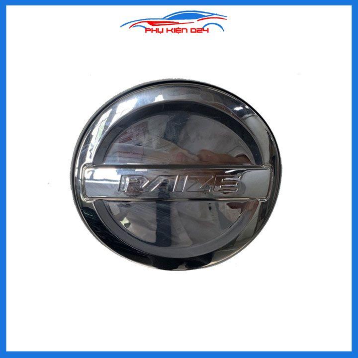 Ốp nắp xăng Raize 2021-2023 mạ crom bảo vệ chống trầy trang trí ô tô