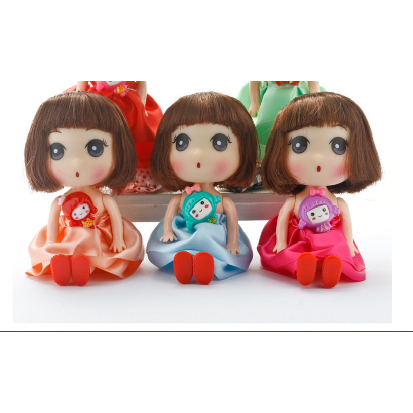 SET 2 BÚP BÊ CHIBI TÓC NGẮN 12 CM GIAO MẪU NGẪU NHIÊN