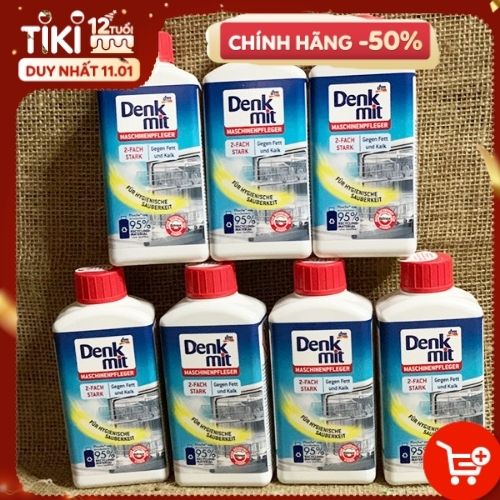 [NHẬP KHẨU ĐỨC} DUNG DỊCH VỆ SINH MÁY RỬA BÁT DENKMIT 250mL