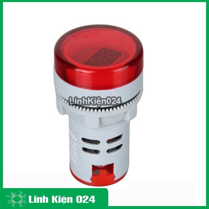 Đèn báo điện áp xoay chiều AD16-22DSV dùng điện áp 60-500V đường kính 22mm