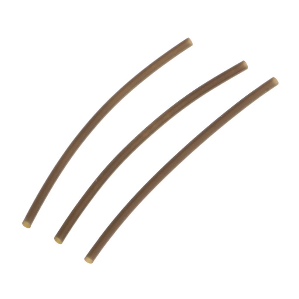 50pcs Diameter 1mm+2mm Heat Shrink Tubing for Fishing Rig Making Tube Carp Fishing Accessory, PVC