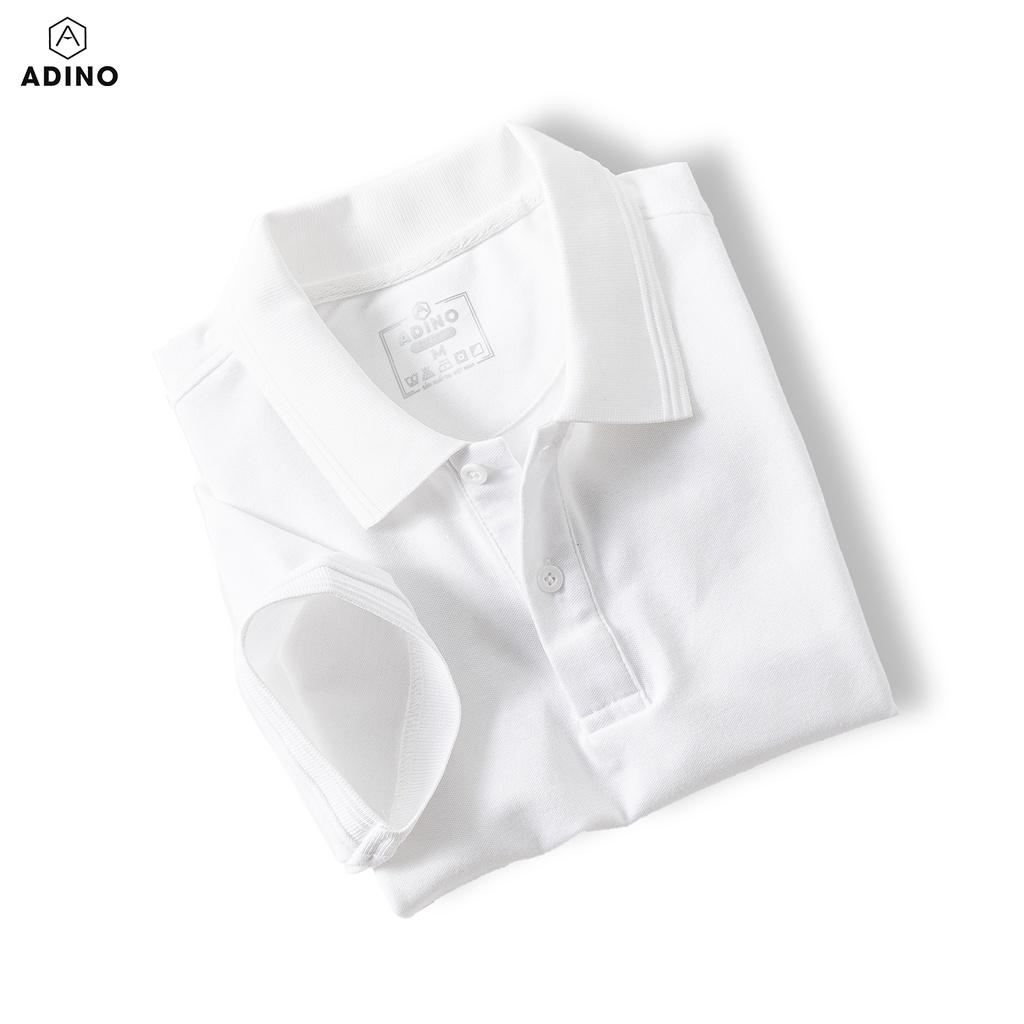 Áo polo nam ADINO 6 màu phối viền chìm vải cotton co giãn dáng slimfit trẻ trung AP80-AP85