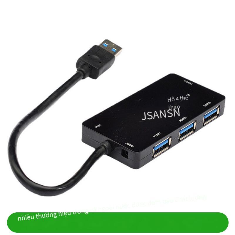 Bộ chia USB 4 cổng 3.0 siêu mỏng thuận lợi nhất Hub đa giao diện Hub USB Hub máy tính Bộ mở rộng nguồn điện bên ngoài