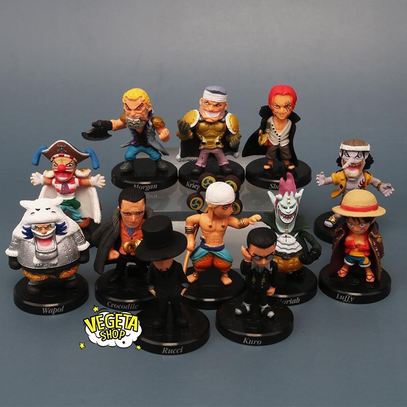 Mô hình One Piece - Luffy Rucci Kuro Shanks Buggy Enel Crocodile Wapol Moriah Along Morgan Krieg Anime - Cao 4~5cm