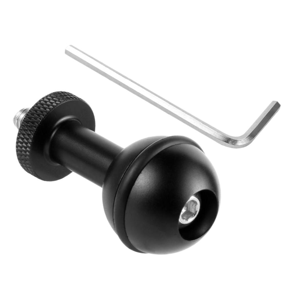 Phép Màu Sáng Bóng Bền 1  Bóng Adapter Nối Dài 1/4  Vít Hệ Thống Cho GoPro Lặn Cánh Tay