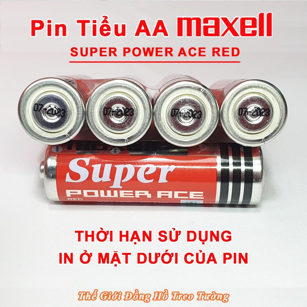 Pin tiểu Maxell AA. Cặp 2 Viên Supper Power ACE Red – Indonesia Vỏ Nhôm 1.5V