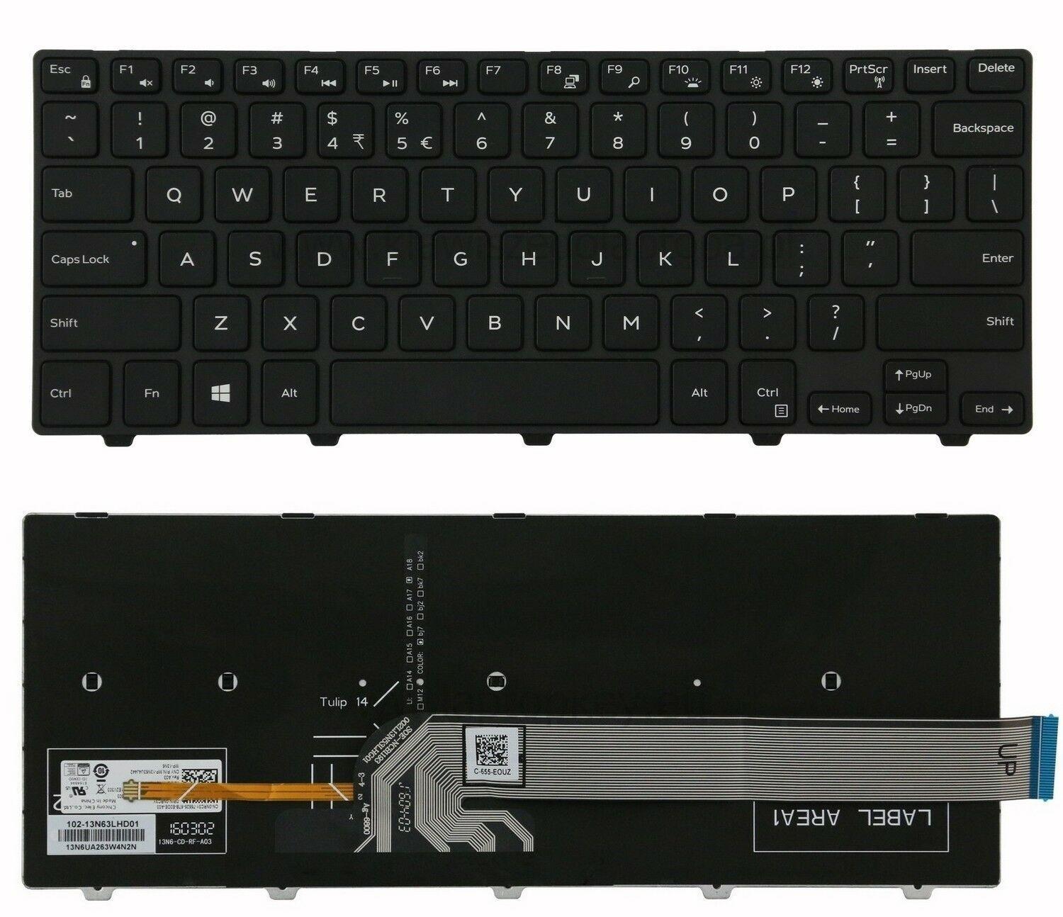 Bàn phím dành cho Laptop Dell 14-5000 5443 5445 5447 5448 5455 5458 Keyboard backlit (Có đèn nền)