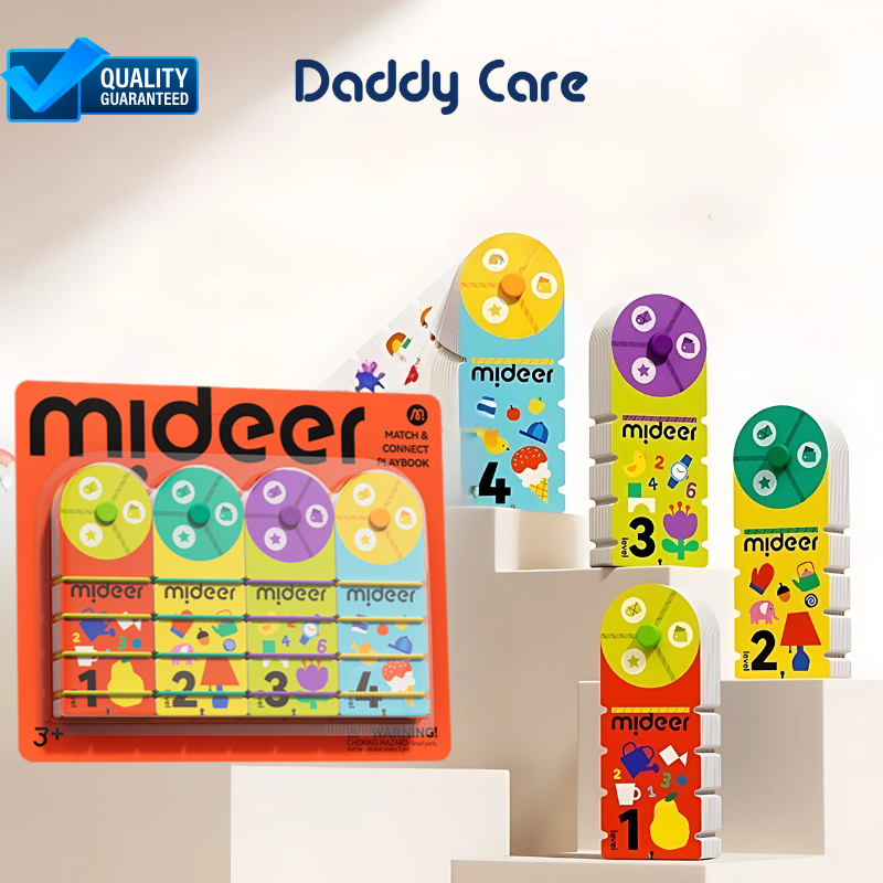 Bộ thẻ học thông minh cho bé Mideer Match &amp; Connect Play Book