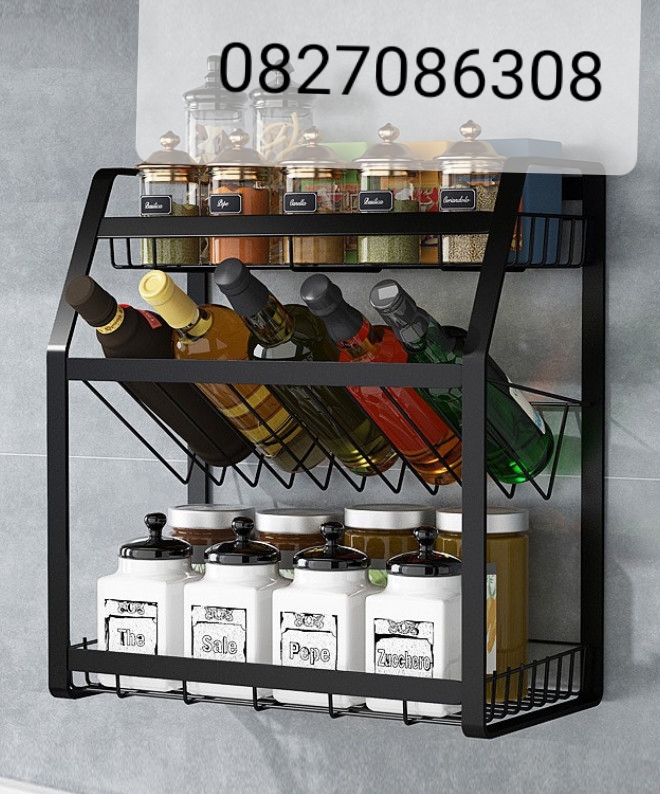 KỆ GIA VỊ 3 TẦNG , KỆ NHÀ BẾP ĐA NĂNG