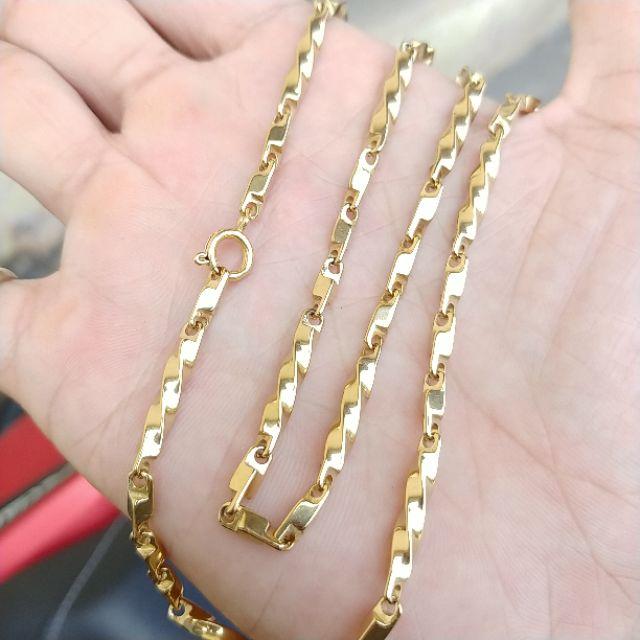 Dây Chuyền Trúc Xoăn Titanium Nhẹ Không Phai Màu- Mang lâu dài không đen