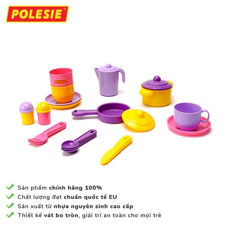 Đồ Chơi Nhà Bếp Dụng Cụ Nấu Ăn Từ Nhựa ABS An Toàn Nhập Khẩu Châu Âu - POLESIE 54852