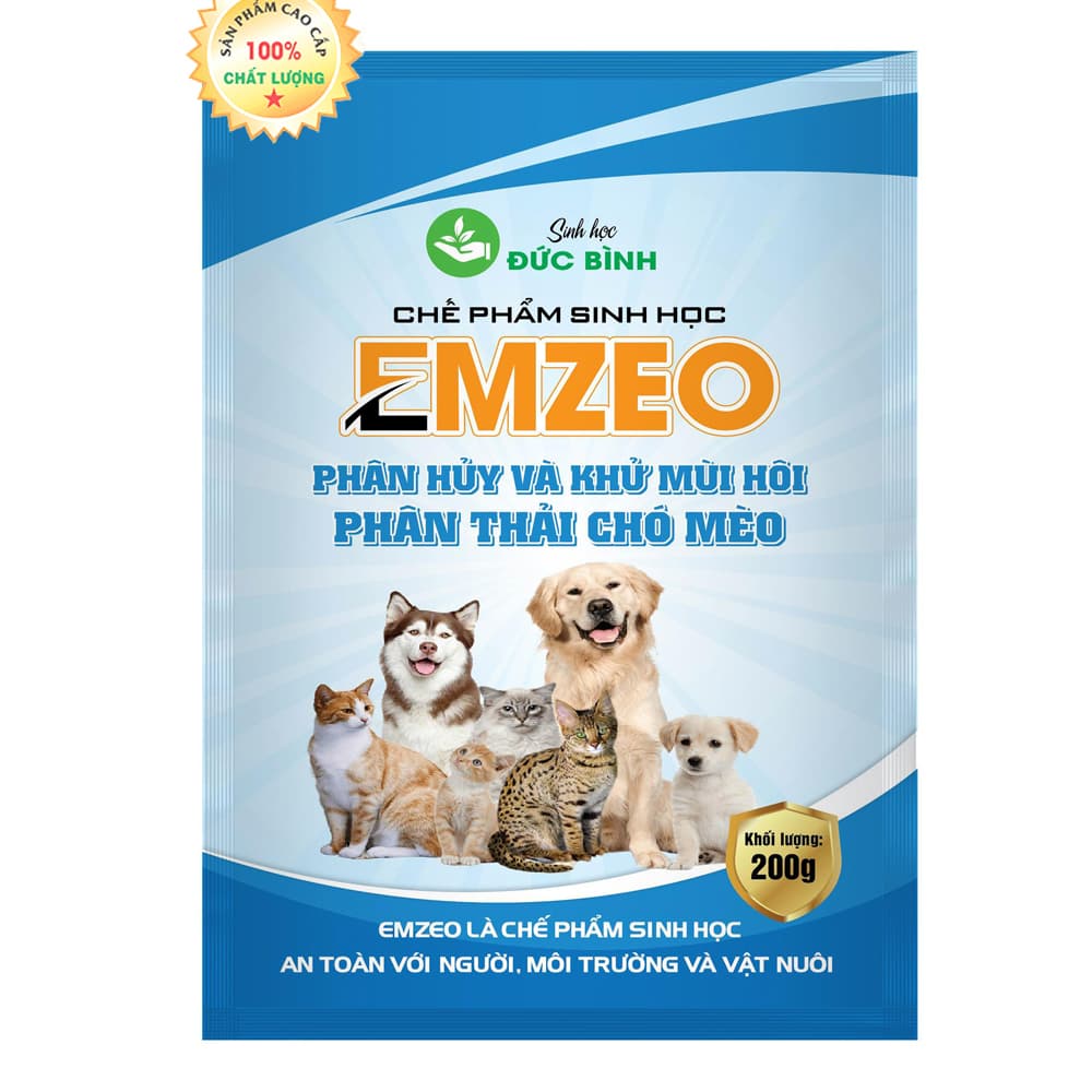 KHỬ MÙI HÔI PHÂN THẢI CHÓ MÈO CHUỘT EMZEO