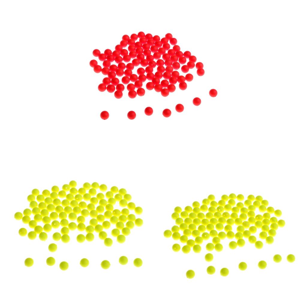 300 Pieces Soft Round 8.3mm Fishing Bobbers Floats Beads Strike Indicators