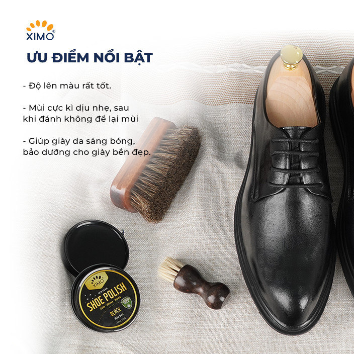 Xi Đánh Giày Sáp Shoe Polish XIMO Chính Hãng XI08