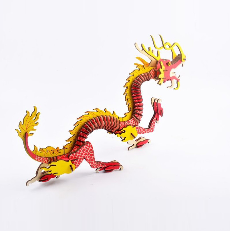 Đồ chơi lắp ráp gỗ 3D Mô hình Rồng Dragon Laser