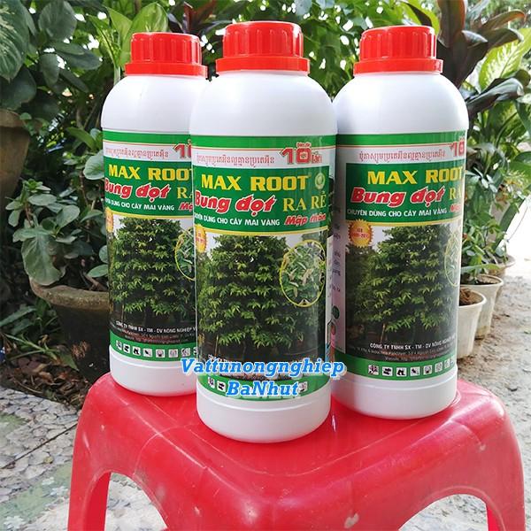 Phân Bón Lá MAX ROOT 1LIT - Bung Đọt Ra Rễ Mai Vàng 1 Lít, Chuyên Dùng Cho Mai Vàng