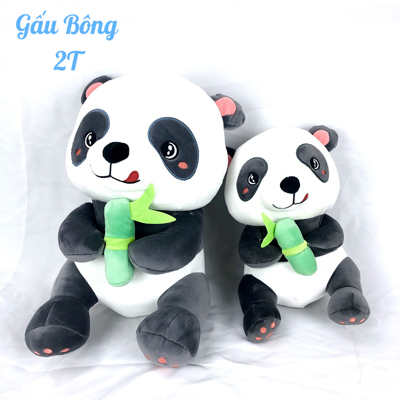 Gấu Bông Gấu Trúc Dễ Thương-Hàng Cao Cấp Gấu Bông 2T- Gối Ôm, Gấu Bông, Đồ Chơi Chất Liệu Bông Gòn Cao Cấp, Vải Nhung Co Giãn, Mềm Mịn, Đàn Hồi