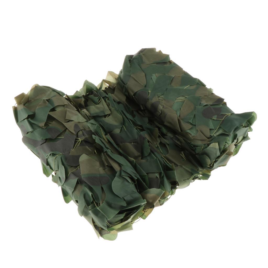 Premium Woodland Camouflage Netting Leaves Shooting Watch Blind Net Tarp Cover