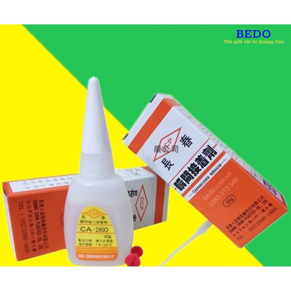 Keo Ca260 Siêu dính, Keo dán đa năng dán tất cả vật liệu như: Mica, Gỗ, Vải, Gốm Sứ, Nhựa An Toàn Với Da Tay