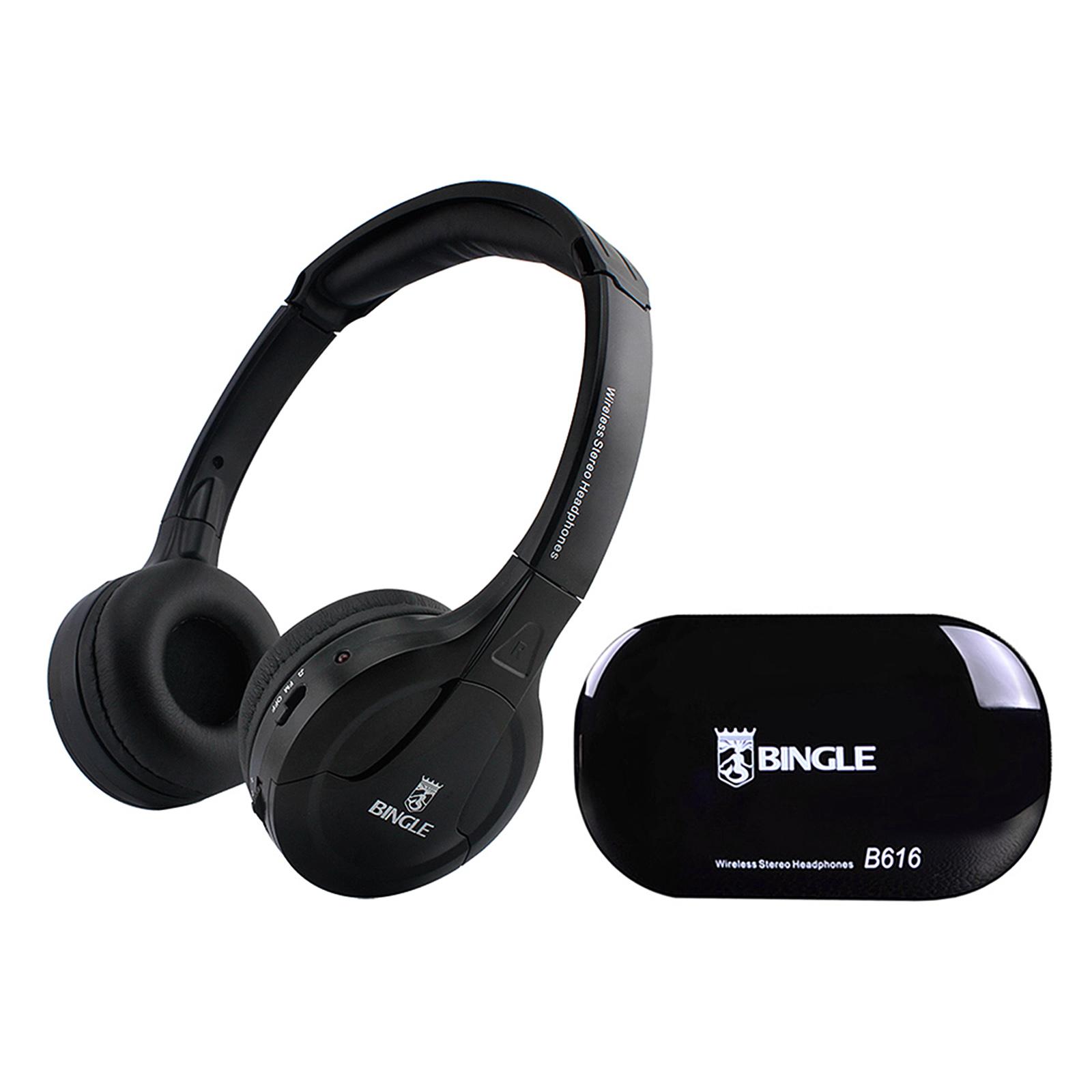  Tai nghe BINGLE B616 không dây đa chức năng Radio FM có dây cho TV PC MP3