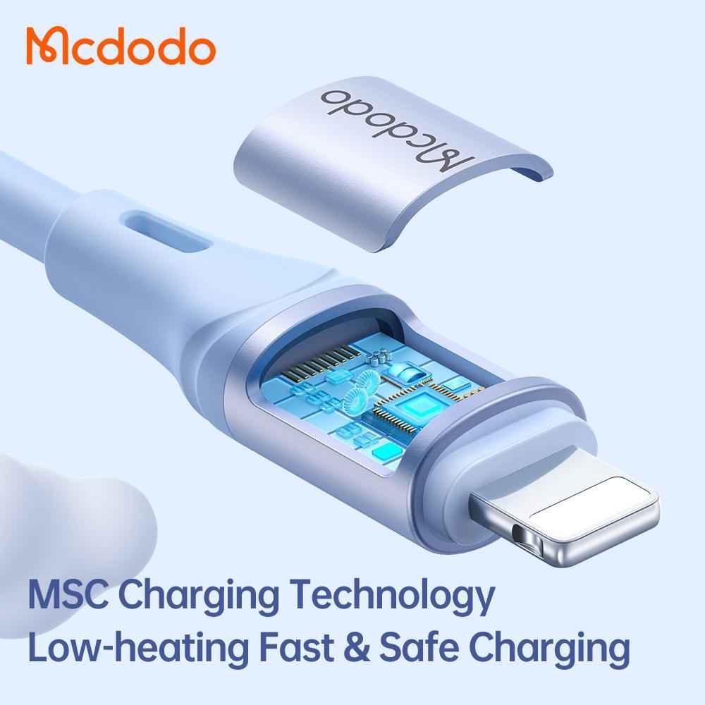 Cáp Sạc Nhanh Mcdodo 36W PD Type C Sang iP Cho iP 14 Plus Pro Max 13 12 11 Xr 8 CA-186