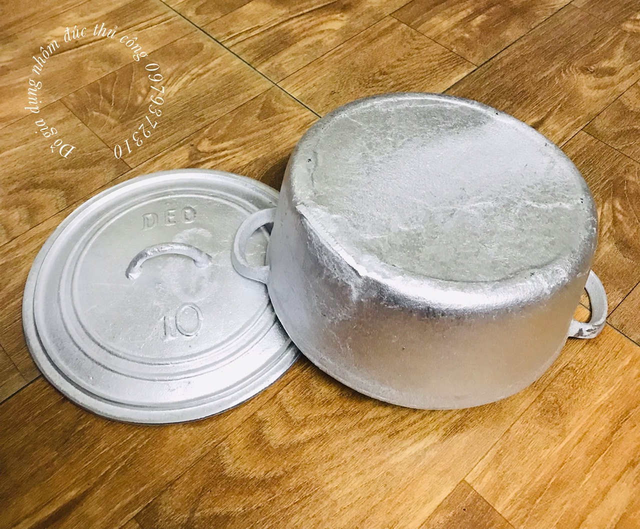 NỒI GANG ĐÚC THỦ CÔNG LÀNG NGHỀ SỐ 10 (ĐK 23CM)