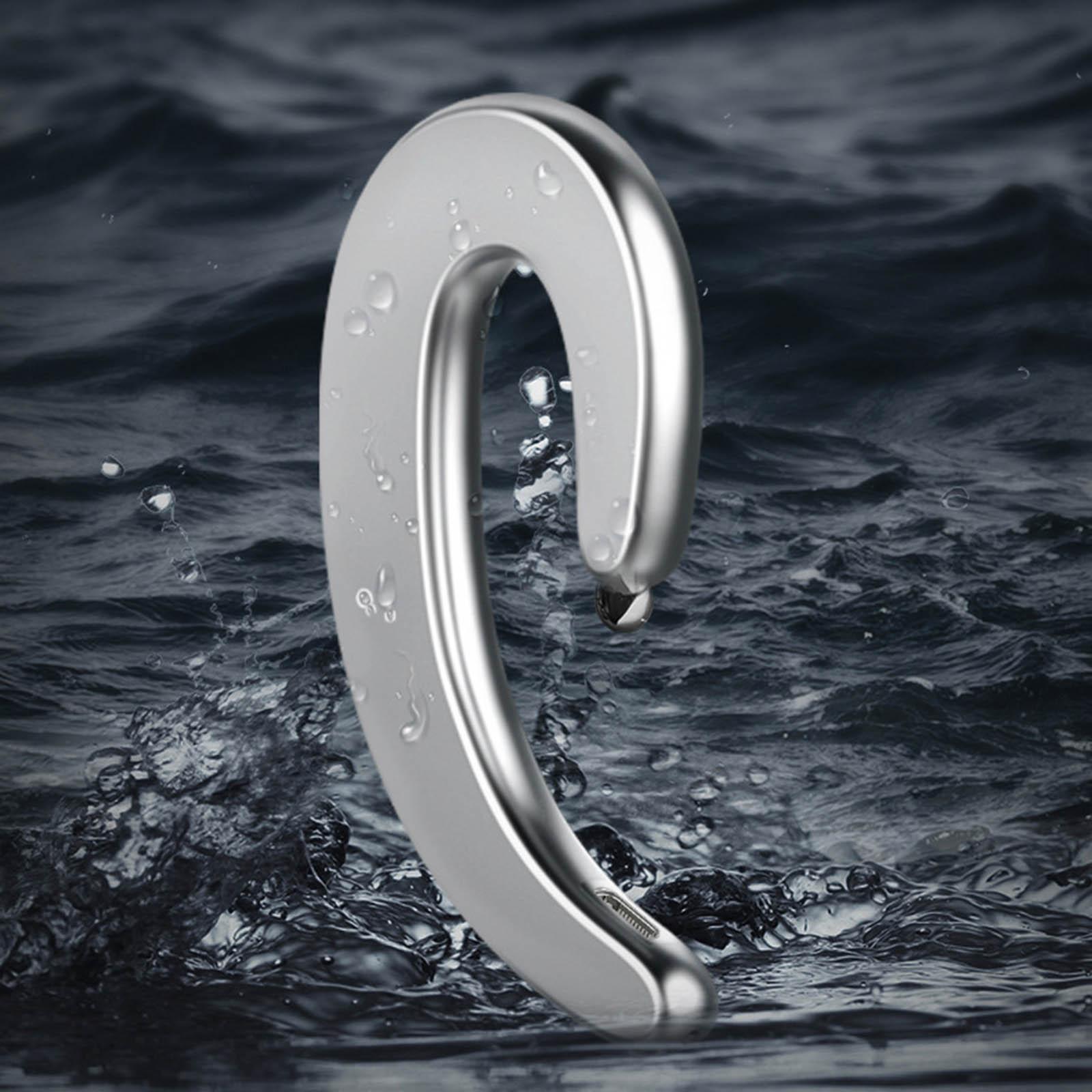 Ear Hook Bluetooth Earphone Bone Conduction Lightweight Wireless Headset for Mountaineering