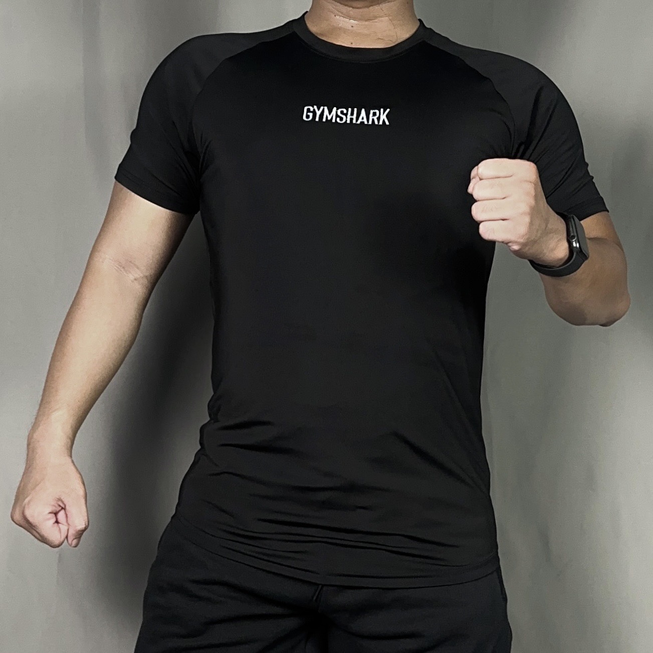 Áo thun lạnh nam tập gym DOGYMSHOP logo thêu, form ôm body đẹp AGTN9